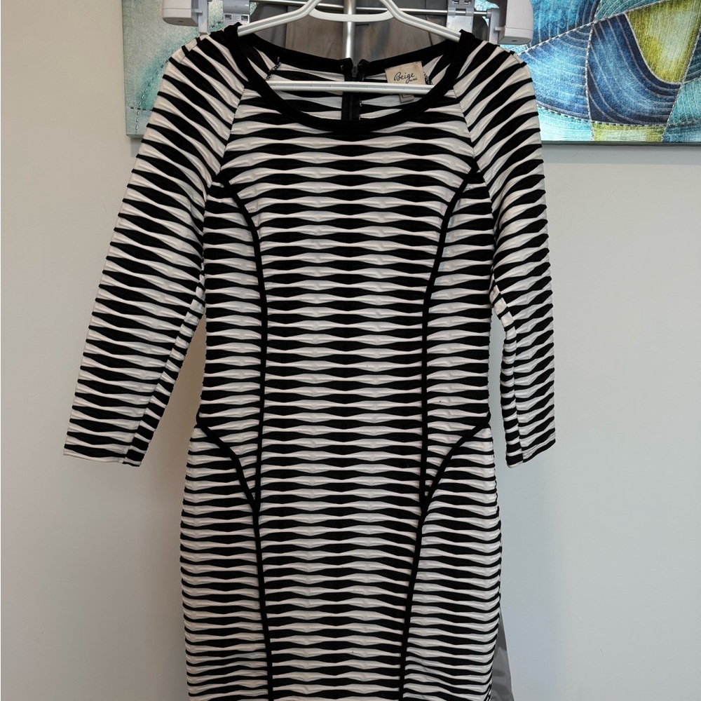 ECI Black and White Dress
